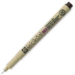Sakura Pigma Micron Pen - Sepia, 003, cap off