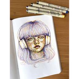 Sakura Pigma Micron, Brush and Graphic Marker, portrait