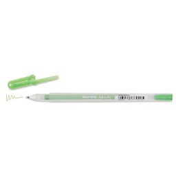 Sakura Gelly Roll Pen - Metallic Emerald, Medium Tip, cap off