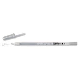 Sakura Gelly Roll Pen - Metallic Silver, Medium Tip, cap off