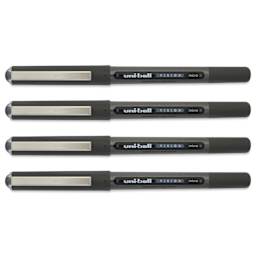 Uni-Ball Vision Rollerball Pen - Black, 0.5 mm, Pkg of 4