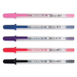 Sakura Gelly Roll Pen Set - Dark Colors, Set of 5, Fine Point