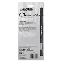 Sakura Gelly Roll Pen Set - Dark Colors, Set of 5, Fine Point, back of package