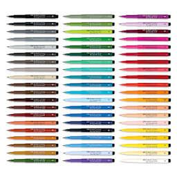 Faber-Castell Pitt Artist Pens - Studio Gift Box, Set of 60, markers with caps off