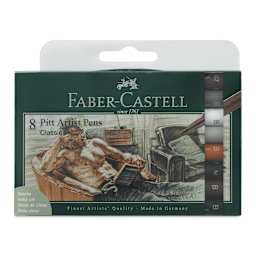 Faber-Castell Pitt Artist Pens- Classic, Set of 8, Assorted
