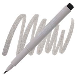 Faber-Castell Pitt Artist Pen - Warm Gray III, Brush Nib pen and swatch