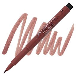 Faber-Castell Pitt Artist Pen - India Red, Brush Nib pen and swatch
