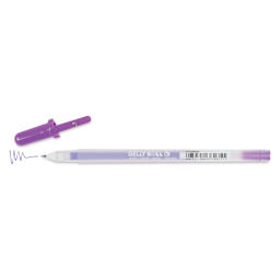 Sakura Gelly Roll Moonlight Pen - Purple, Bold Point with cap off