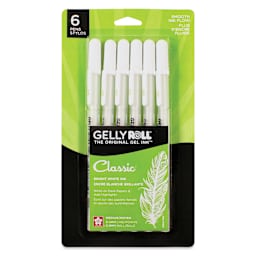 Sakura Gelly Roll Opaque White Pens - Set of 6, front of packaging