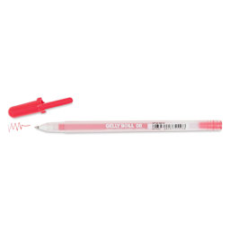 Sakura Gelly Roll Pen - Red, Medium, cap off