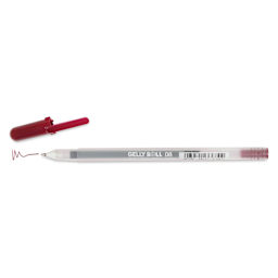 Sakura Gelly Roll Pen - Burgundy, Medium, cap off
