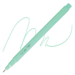 Marvy Uchida LePen Fine Line Marker - Peppermint, pen and swatch