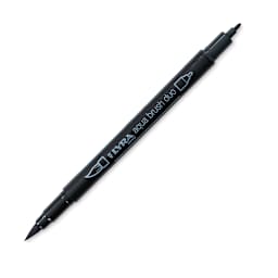 Lyra Aqua Brush Duo Marker - Warm Grey Deep 198 (with caps off)