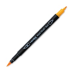 Lyra Aqua Brush Duo Marker - Chrome Yellow Deep 009 (with caps off)