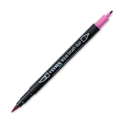 Lyra Aqua Brush Duo Marker - Purple 094 (with caps off)