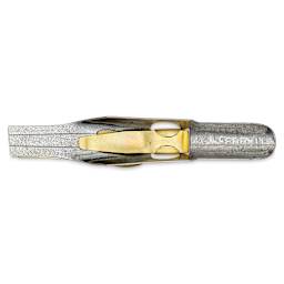 Speedball Broad Edge C-Series Flat Calligraphy Nib - C0, bottom view of the nib