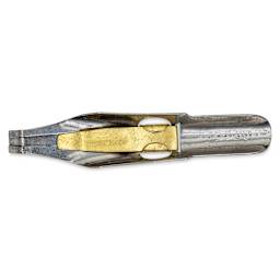 Speedball Broad Edge A-Series Square Calligraphy Nib - A1, view of the bottom of the nib