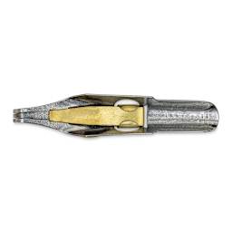 Speedball Broad Edge A-Series Square Calligraphy Nib - A2, view of the bottom of the nib