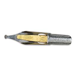 Speedball Broad Edge B-Series Round Calligraphy Nib - B3, view of the bottom of the nib