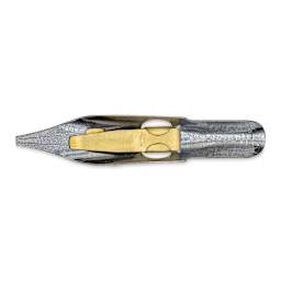 Speedball Broad Edge C-Series Flat Calligraphy Nib - C4, bottom view of the nib
