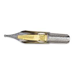 Speedball Broad Edge B-Series Round Calligraphy Nib - B5, view of the bottom of the nib