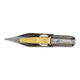 Speedball Broad Edge C-Series Flat Calligraphy Nib - C6, bottom view of the nib