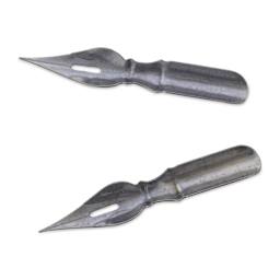 Speedball Hunt Bowl Pointed Dip Pen - Extra Fine, #512, Pkg of 2 Nibs, flipped upside down