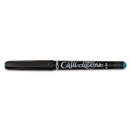 Manuscript CalliCreative Italic Marker - Turquoise, 1.4 mm, Fine Point with cap on
