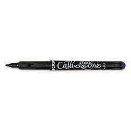Manuscript CalliCreative Italic Marker - Purple, 1.4 mm, Fine Point with cap off