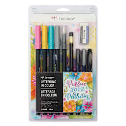 Tombow Lettering in Color Set, front of the packaging