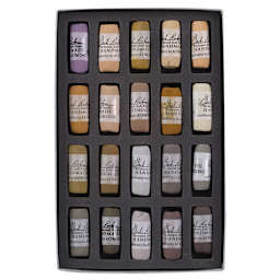 Richeson Soft Handrolled Pastels - Color Wheel, Browns, Set of 20