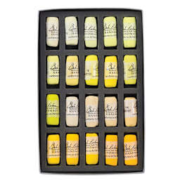 Richeson Soft Handrolled Pastels - Yellows, Set of 20