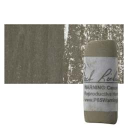 Richeson Soft Handrolled Pastel - Grey GY23, pastel and swatch