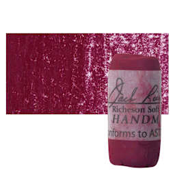 Richeson Soft Handrolled Pastel - Red R25, pastel and swatch