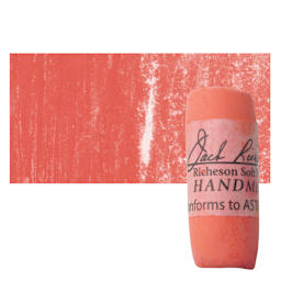 Richeson Soft Handrolled Pastel - Red R31, pastel and swatch