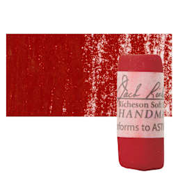 Richeson Soft Handrolled Pastel - Red R44, pastel and swatch