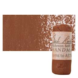 Richeson Soft Handrolled Pastel - Earth Red ER32, pastel and swatch