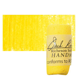 Richeson Soft Handrolled Pastel - Yellow Y16, pastel and swatch