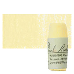 Richeson Soft Handrolled Pastel - Earth Yellow EY1, pastel and swatch