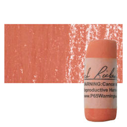 Richeson Soft Handrolled Pastel - Earth Orange EO16, pastel and swatch