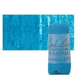 Richeson Soft Handrolled Pastel - Turquoise Blue TB19, pastel and swatch
