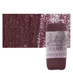 Richeson Soft Handrolled Pastel - Violet V25, pastel and swatch