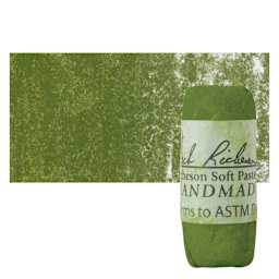 Richeson Soft Handrolled Pastel - Green G6, pastel and swatch