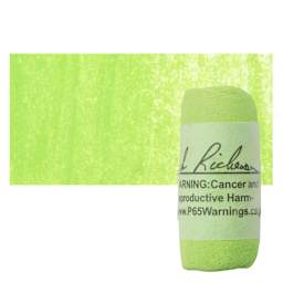 Richeson Soft Handrolled Pastel - Green G9, pastel and swatch