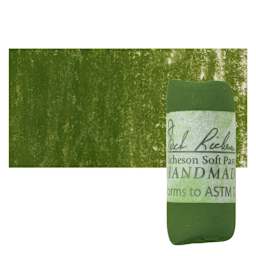 Richeson Soft Handrolled Pastel - Green G45, pastel and swatch