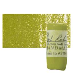 Richeson Soft Handrolled Pastel - Earth Green EG21, pastel and swatch