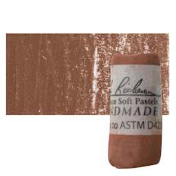 Richeson Soft Handrolled Pastel - Earth Brown EB16, pastel and swatch