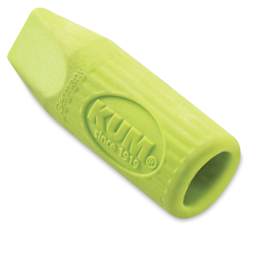 Kum Mini-Cap Erasers - Green Eraser cap at angle