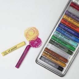 Winsor & Newton Oil Pastels - Set of 15, Pastels Used On Paper