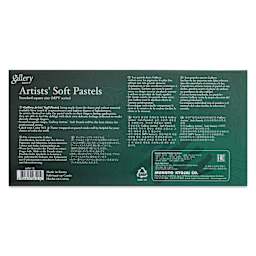 Mungyo Gallery Artists' Soft Pastels - Set of 12 (back of packaging)